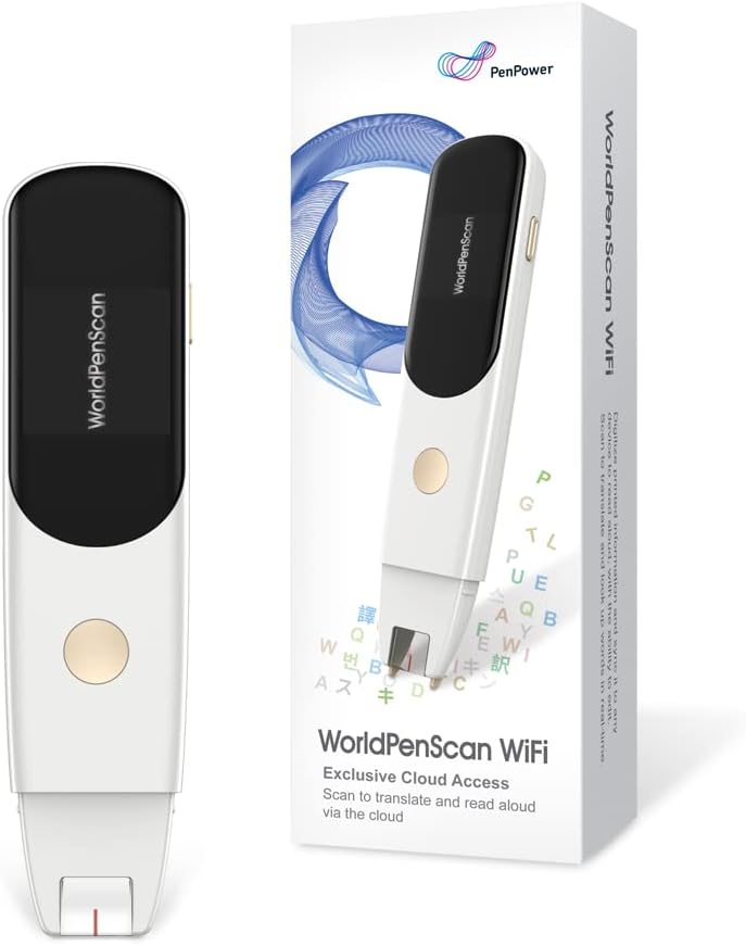 PenPower WorldPenScan Wi-Fi | OCR Pen Scanner | Reader Mode | Text to Speech for Dyslexia | Windows, Mac, Chromebook, iOS & Android - Image 1